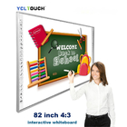 OEM IR Interactive Electronic Smart Whiteboard Finger Touch 82inch