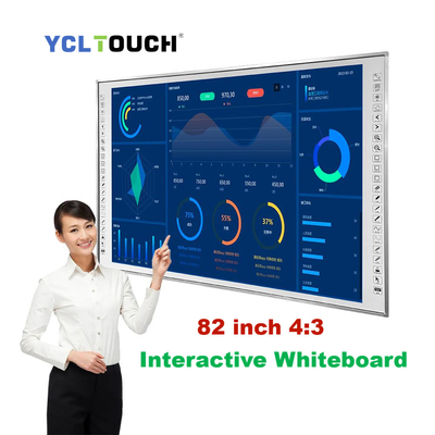 82 Inch IR Interactive Whiteboard Finger Touch For Smart Classroom