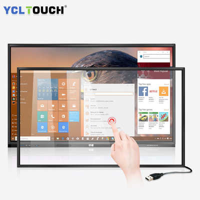 43 Inch Aluminum Alloy Ir Touch Screen frame 20 Touch Points Open Frame Overlay Kit