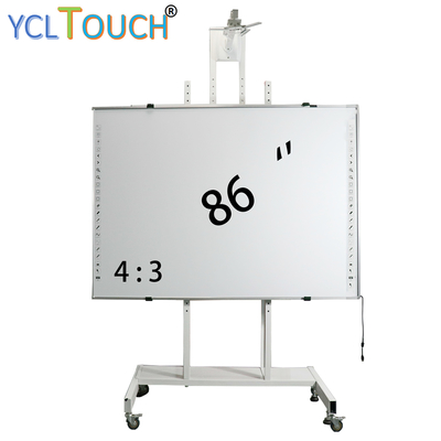 Large Interactive Electronic Whiteboard 86 Inch Infrared 20 Points Touch Screen