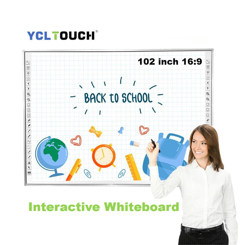 102 Inch Smart Electronic Blackboard Interactive Whiteboard For Meeting Teaching