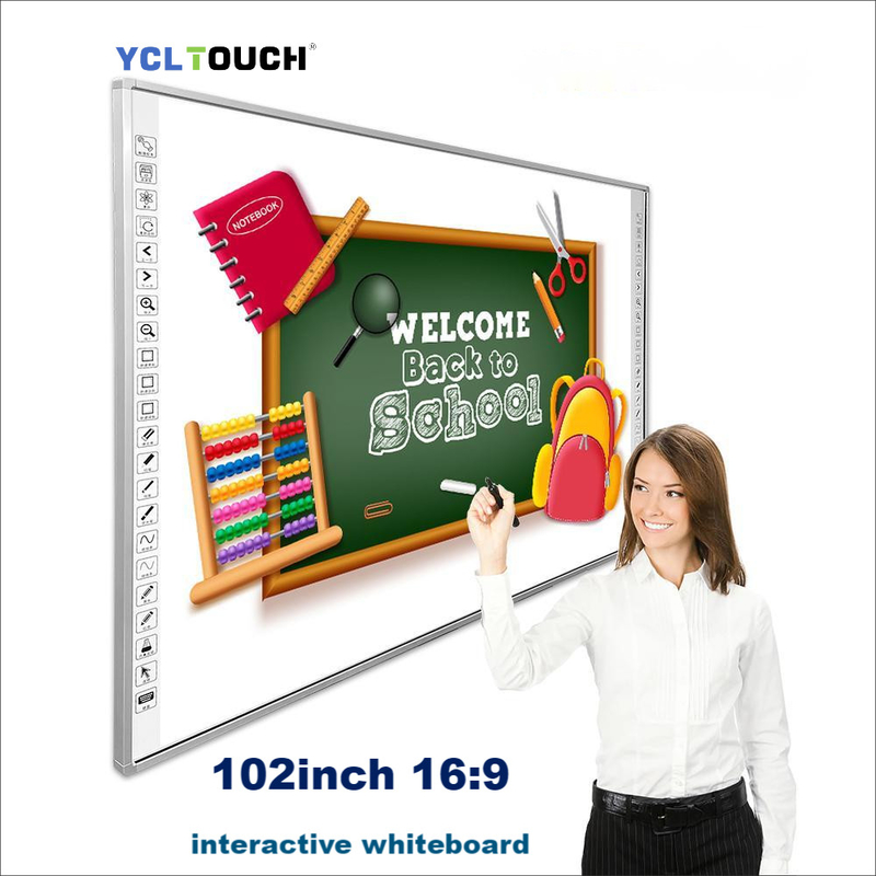 102inch IR Interactive Whiteboard Smart Finger Touch For Teaching