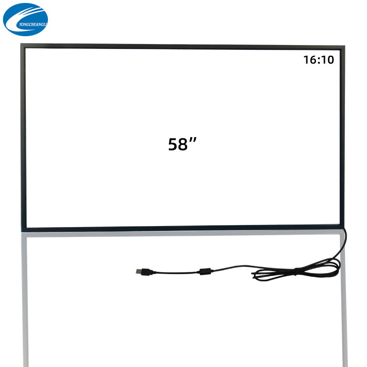 58 Inch IR Touch Screen Aluminum Material Multi Point Touch USB Interface