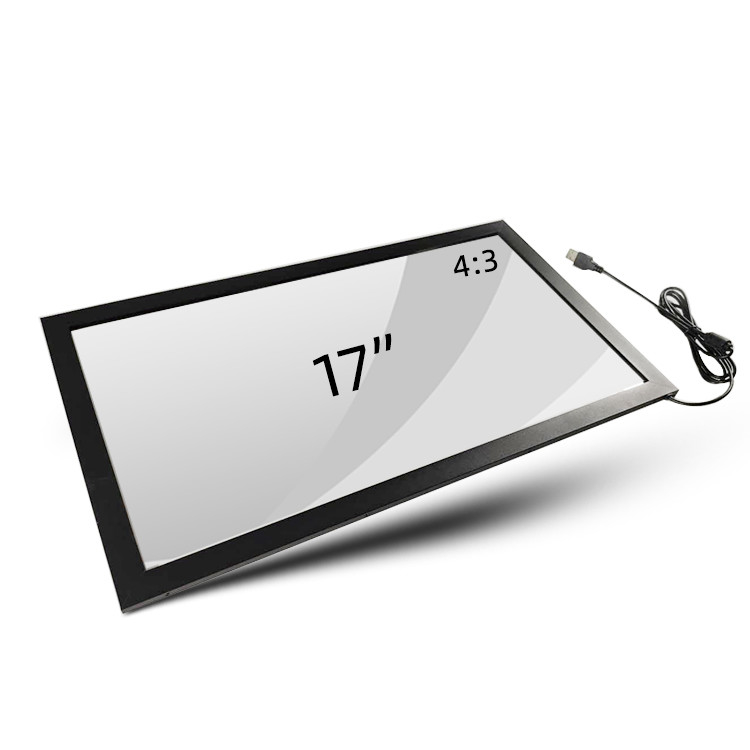 17 Inch Infrared Multi Touch Screen Overlay Kit 10 Points IR Touch Panel With Glass
