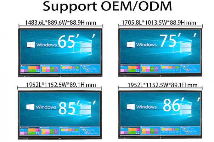 96 Inch Interactive Flat Panel Displays Multi Touch Portable ...